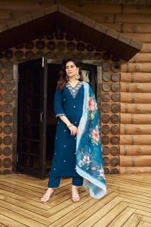 Krunique teal blue kurtis wholesale in bangalore